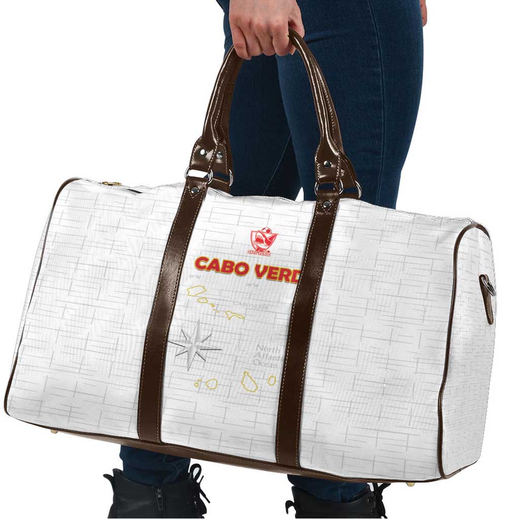 Cape Verde Football Travel Bag Come On Tubaroes Azuis - White - Wonder Print Shop