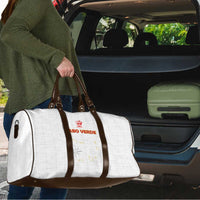 Cape Verde Football Travel Bag Come On Tubaroes Azuis - White - Wonder Print Shop