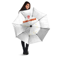 Cape Verde Football Umbrella Come On Tubaroes Azuis - White - Wonder Print Shop