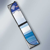 Cape Verde Football Christmas Auto Sun Shade Feliz Natal Tubaroes Azuis - Wonder Print Shop