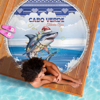 Cape Verde Football Christmas Beach Blanket Feliz Natal Tubaroes Azuis - Wonder Print Shop