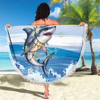 Cape Verde Football Christmas Beach Blanket Feliz Natal Tubaroes Azuis - Wonder Print Shop