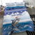 Cape Verde Football Christmas Bedding Set Feliz Natal Tubaroes Azuis - Wonder Print Shop