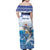 Personalized Cape Verde Football Christmas Family Matching Off Shoulder Maxi Dress and Hawaiian Shirt Feliz Natal Tubaroes Azuis - Wonder Print Shop