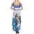 Personalized Cape Verde Football Christmas Family Matching Summer Maxi Dress and Hawaiian Shirt Feliz Natal Tubaroes Azuis - Wonder Print Shop