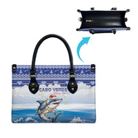 Cape Verde Football Christmas Leather Bag Feliz Natal Tubaroes Azuis - Wonder Print Shop