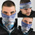 Cape Verde Football Christmas Neck Gaiter Feliz Natal Tubaroes Azuis - Wonder Print Shop