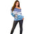 Personalized Cape Verde Football Christmas Off Shoulder Sweater Feliz Natal Tubaroes Azuis - Wonder Print Shop