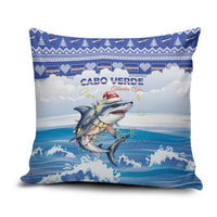 Cape Verde Football Christmas Pillow Cover Feliz Natal Tubaroes Azuis - Wonder Print Shop