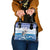 Cape Verde Football Christmas Shoulder Handbag Feliz Natal Tubaroes Azuis - Wonder Print Shop