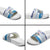 Cape Verde Football Christmas Slide Sandals Feliz Natal Tubaroes Azuis - Wonder Print Shop