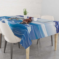 Cape Verde Football Christmas Tablecloth Feliz Natal Tubaroes Azuis - Wonder Print Shop