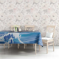 Cape Verde Football Christmas Tablecloth Feliz Natal Tubaroes Azuis - Wonder Print Shop