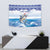 Cape Verde Football Christmas Tapestry Feliz Natal Tubaroes Azuis - Wonder Print Shop