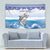 Cape Verde Football Christmas Tapestry Feliz Natal Tubaroes Azuis - Wonder Print Shop