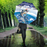Cape Verde Football Christmas Umbrella Feliz Natal Tubaroes Azuis - Wonder Print Shop