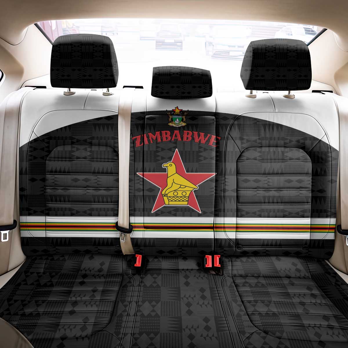 Hockey Zimbabwe Back Car Seat Cover Go Champions - Wonder Print Shop