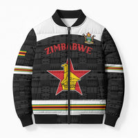 Custom Hockey Zimbabwe Bomber Puffer Jacket Go Champions - Wonder Print Shop