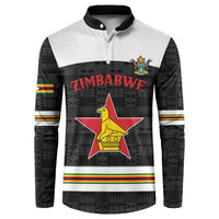 Custom Hockey Zimbabwe Button Sweatshirt Go Champions - Wonder Print Shop