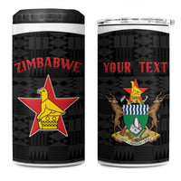 Custom Hockey Zimbabwe 4 in 1 Can Cooler Tumbler Go Champions - Wonder Print Shop