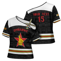 Custom Hockey Zimbabwe Cross Shoulder Shirt Go Champions - Wonder Print Shop