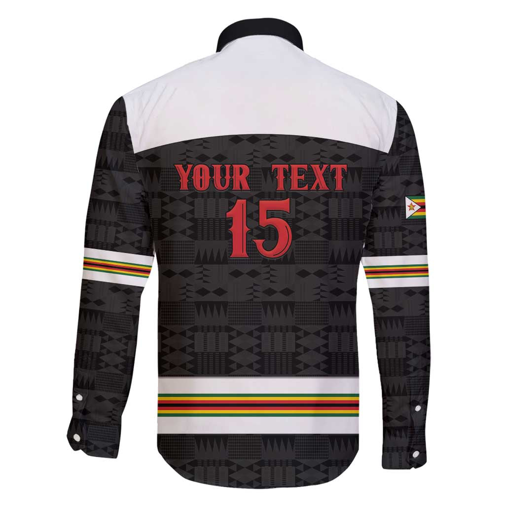 Custom Hockey Zimbabwe Family Matching Long Sleeve Bodycon Dress and Hawaiian Shirt Go Champions - Wonder Print Shop