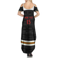 Custom Hockey Zimbabwe Family Matching Summer Maxi Dress and Hawaiian Shirt Go Champions - Wonder Print Shop