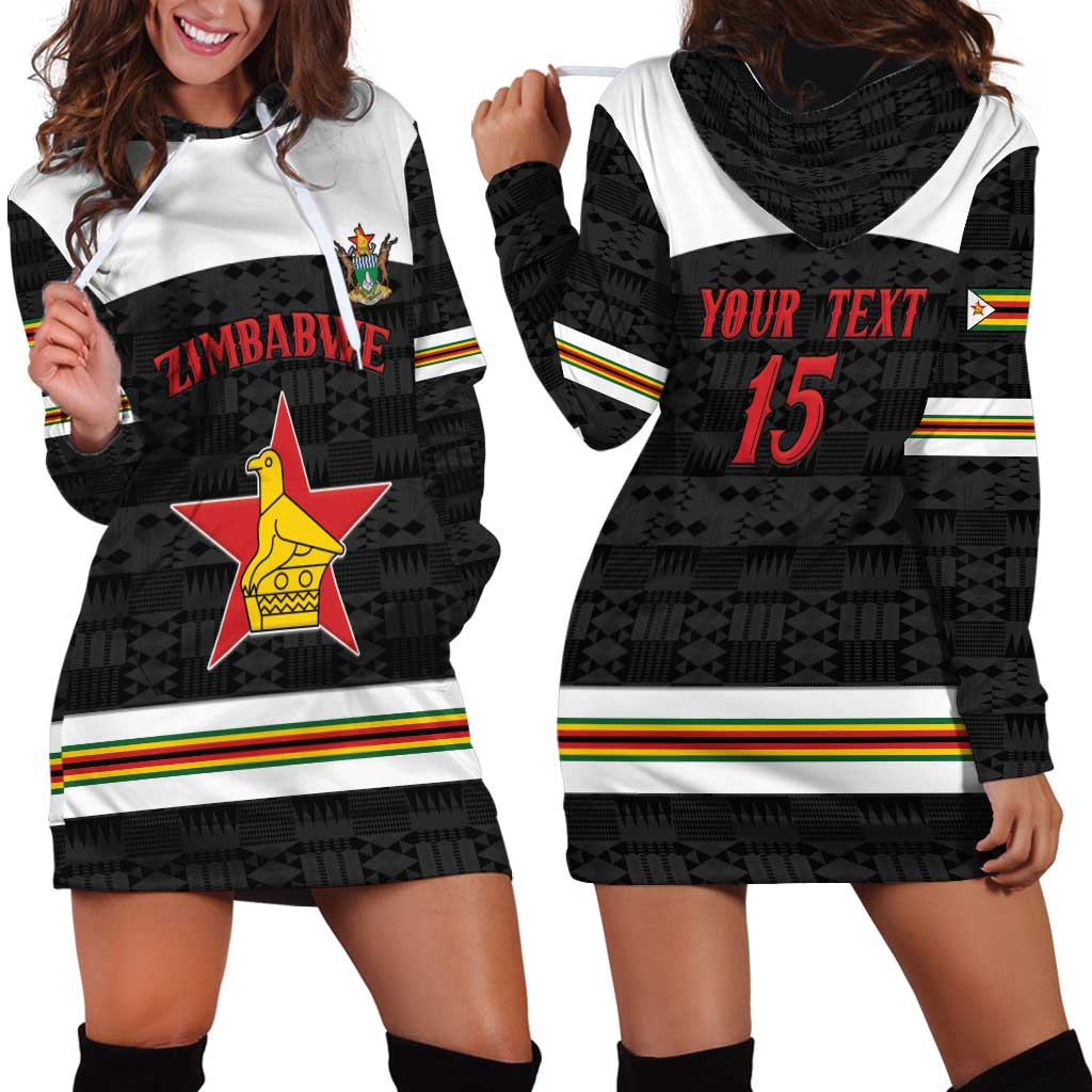 Custom Hockey Zimbabwe Hoodie Dress Go Champions - Wonder Print Shop