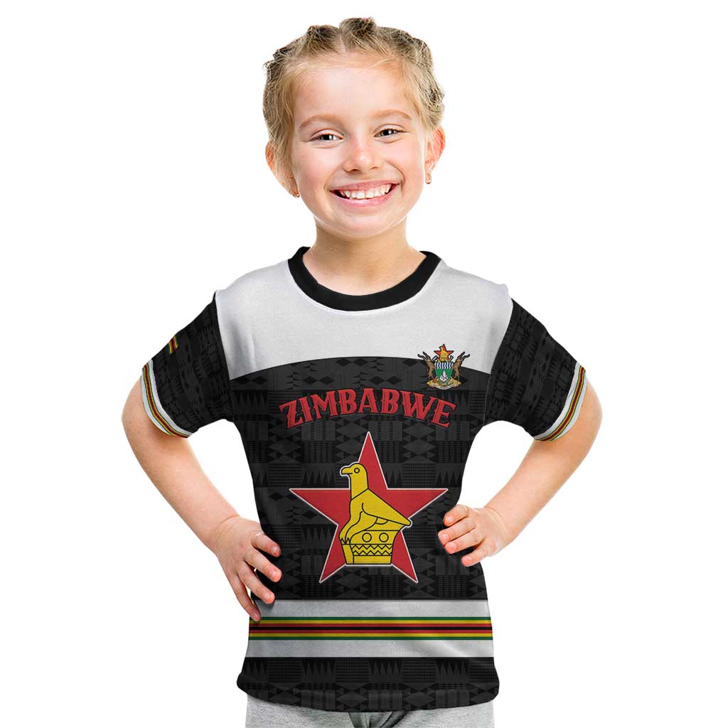 Custom Hockey Zimbabwe Kid T Shirt Go Champions - Wonder Print Shop