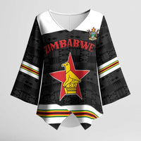 Custom Hockey Zimbabwe Kimono Sleeve Blouse Go Champions - Wonder Print Shop