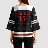 Custom Hockey Zimbabwe Kimono Sleeve Blouse Go Champions - Wonder Print Shop