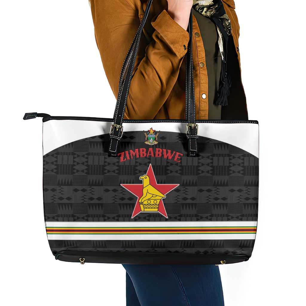 Hockey Zimbabwe Leather Tote Bag Go Champions - Wonder Print Shop