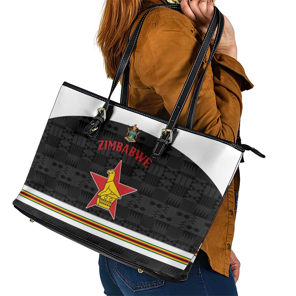 Hockey Zimbabwe Leather Tote Bag Go Champions - Wonder Print Shop