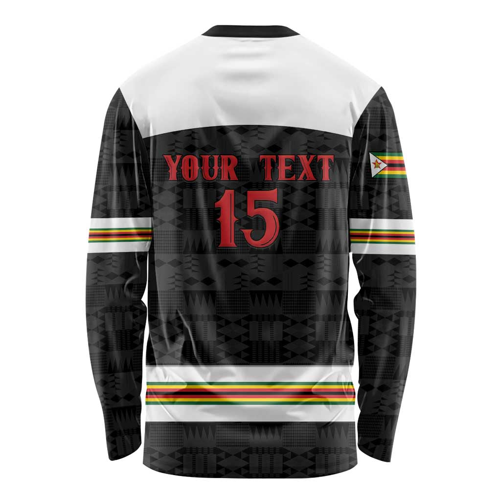 Custom Hockey Zimbabwe Long Sleeve Shirt Go Champions - Wonder Print Shop