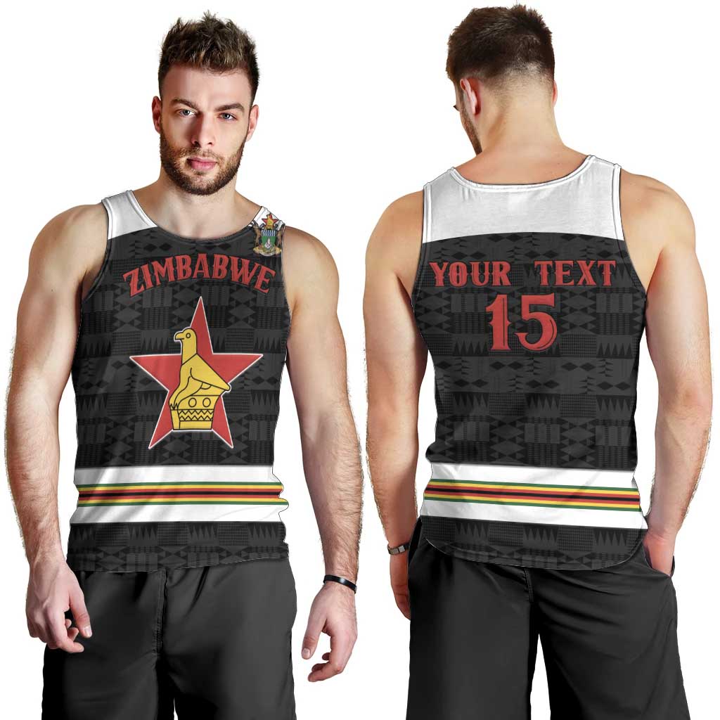 Custom Hockey Zimbabwe Men Tank Top Go Champions - Wonder Print Shop