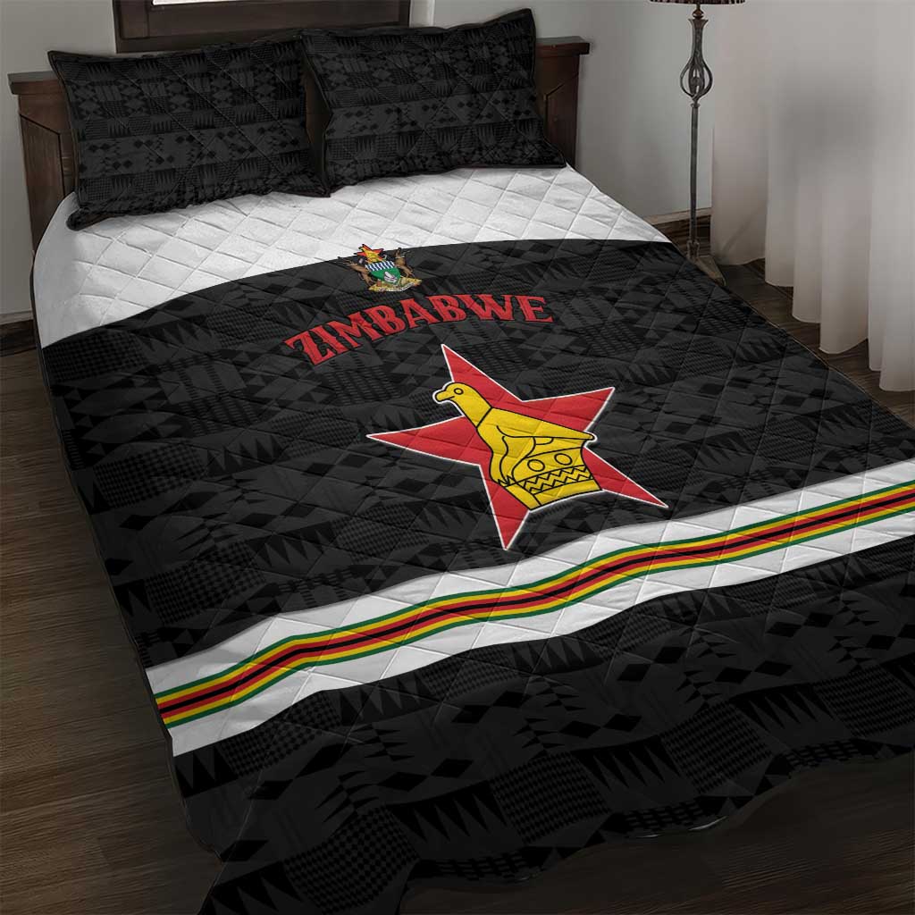 Hockey Zimbabwe Quilt Bed Set Go Champions - Wonder Print Shop