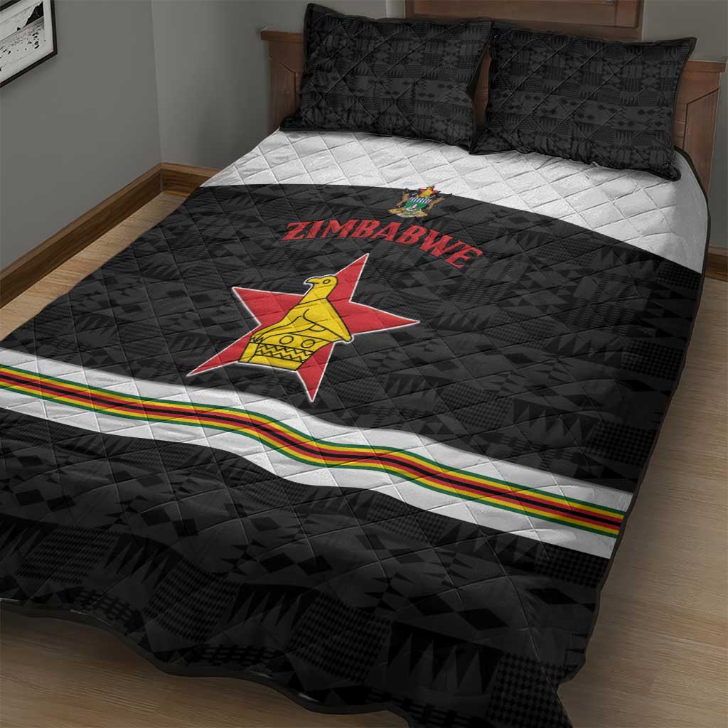 Hockey Zimbabwe Quilt Bed Set Go Champions - Wonder Print Shop