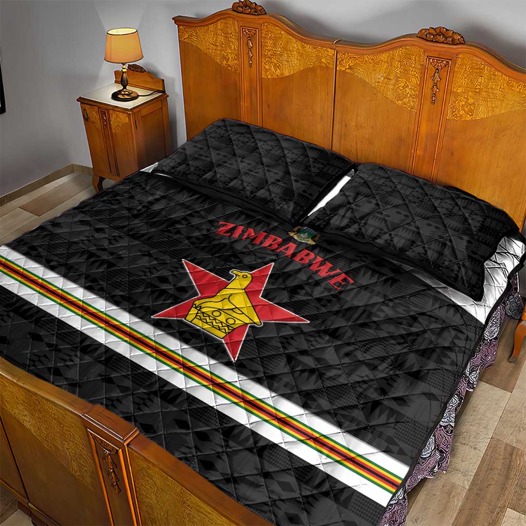 Hockey Zimbabwe Quilt Bed Set Go Champions - Wonder Print Shop