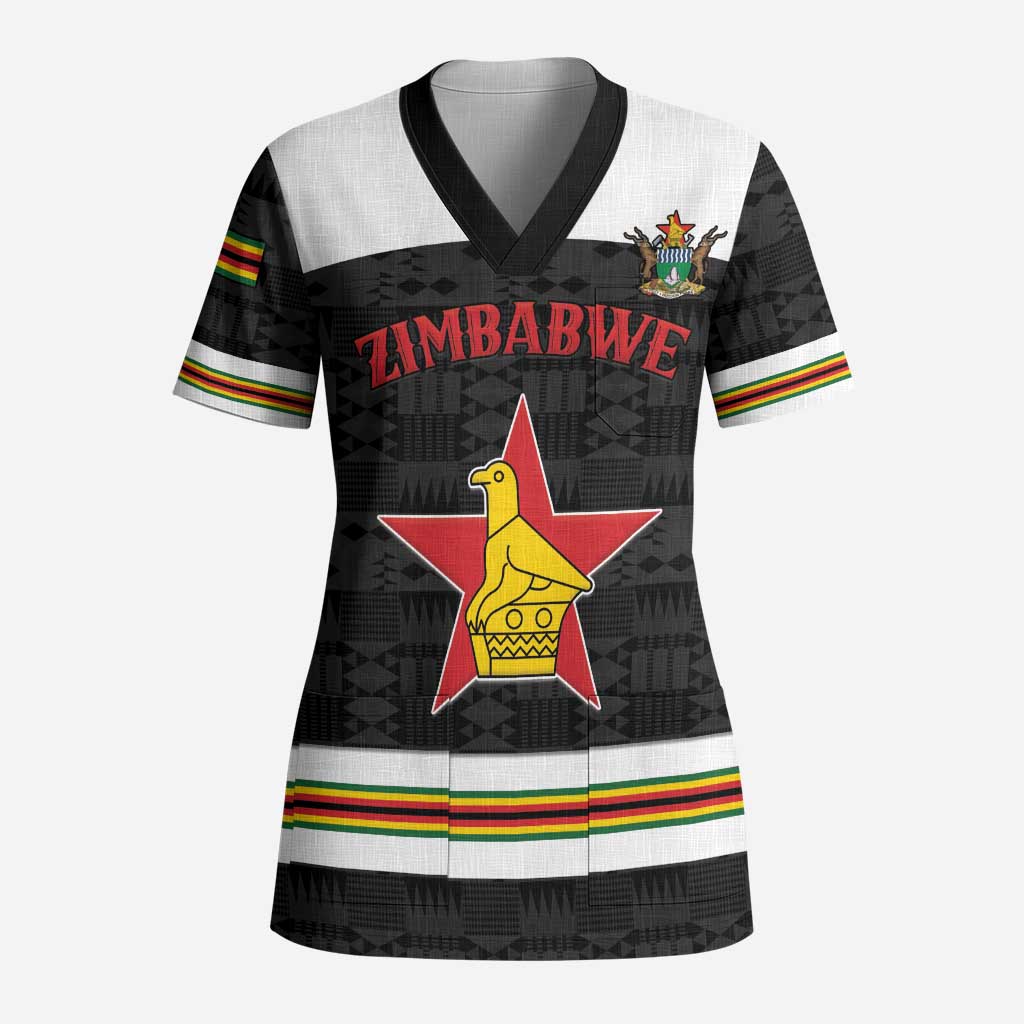 Custom Hockey Zimbabwe Scrub Top Go Champions - Wonder Print Shop