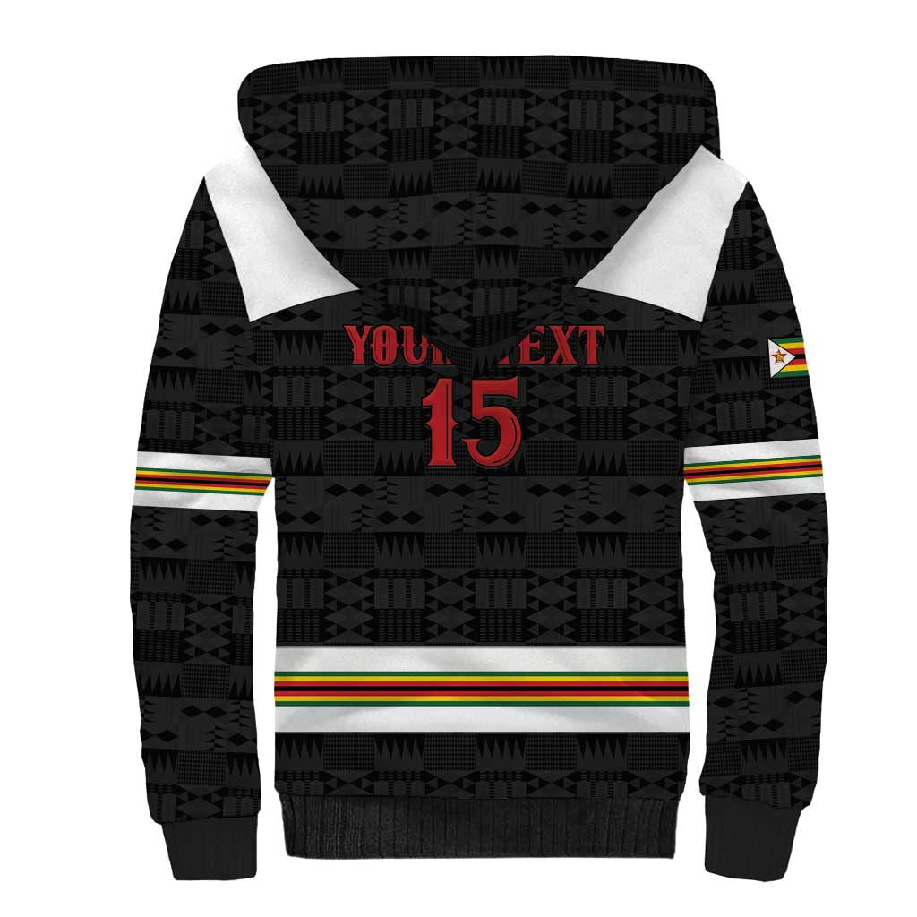 Custom Hockey Zimbabwe Sherpa Hoodie Go Champions - Wonder Print Shop