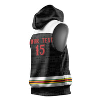 Custom Hockey Zimbabwe Sleeveless Hoodie Go Champions - Wonder Print Shop