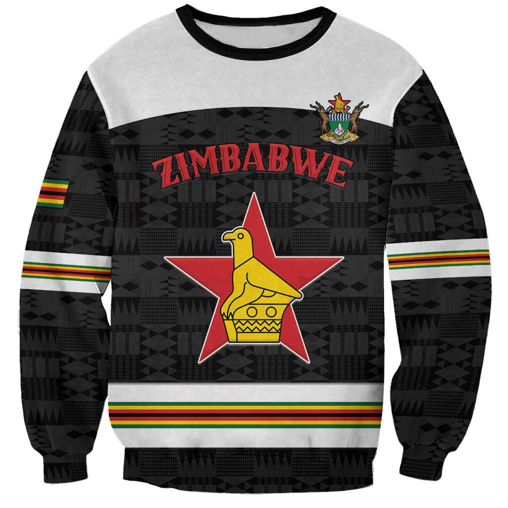 Custom Hockey Zimbabwe Sweatshirt Go Champions - Wonder Print Shop