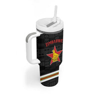 Custom Hockey Zimbabwe Tumbler With Handle Go Champions - Wonder Print Shop