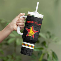 Custom Hockey Zimbabwe Tumbler With Handle Go Champions - Wonder Print Shop