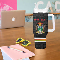 Custom Hockey Zimbabwe Tumbler With Handle Go Champions - Wonder Print Shop