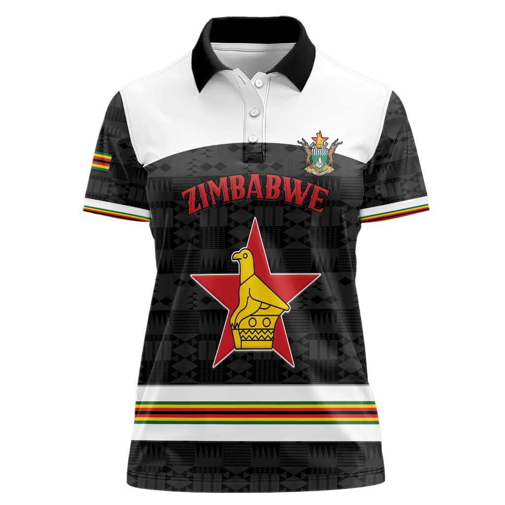 Custom Hockey Zimbabwe Women Polo Shirt Go Champions - Wonder Print Shop