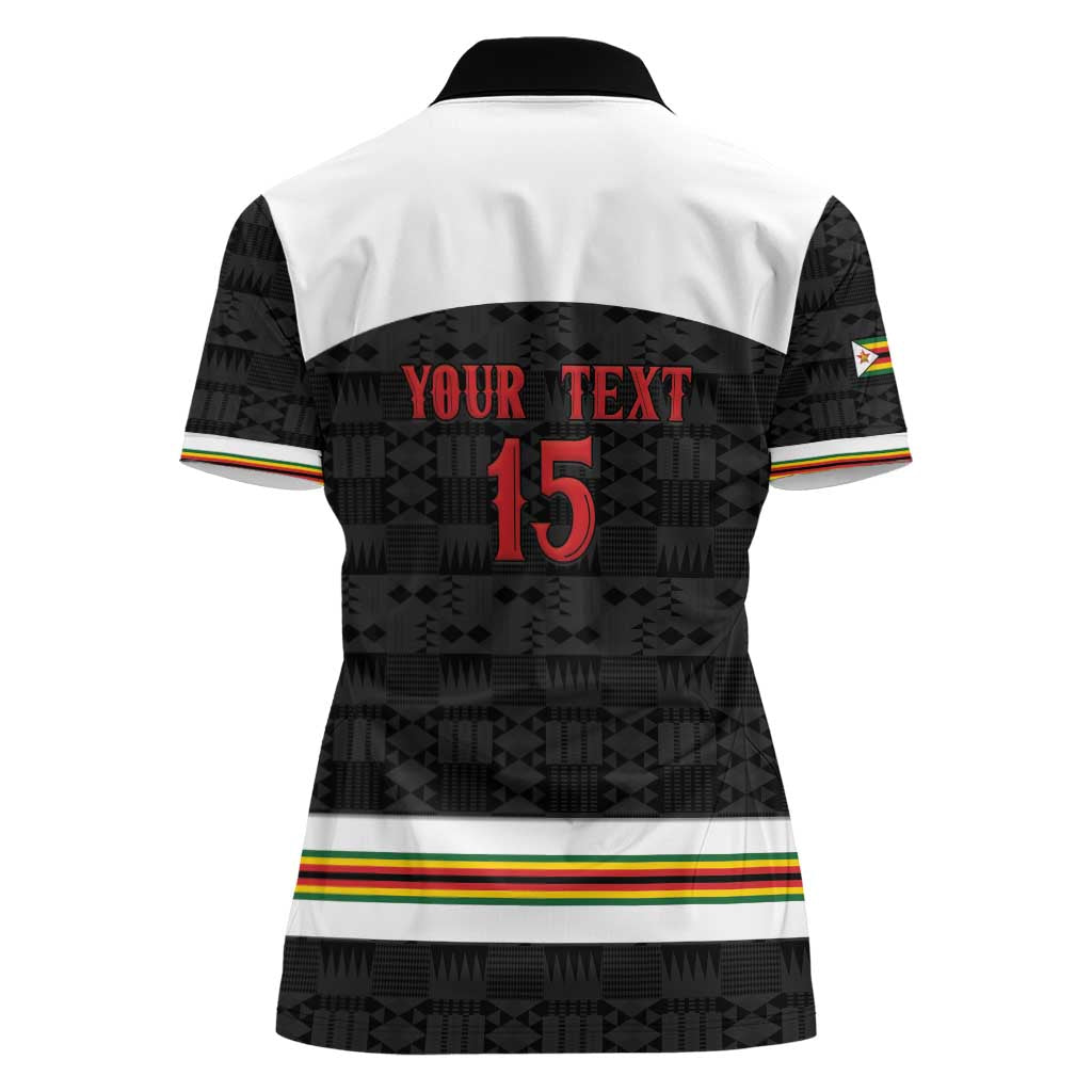 Custom Hockey Zimbabwe Women Polo Shirt Go Champions - Wonder Print Shop