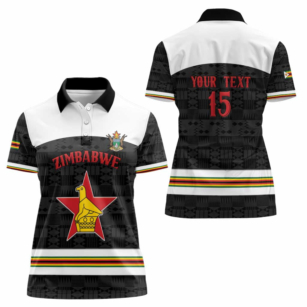 Custom Hockey Zimbabwe Women Polo Shirt Go Champions - Wonder Print Shop