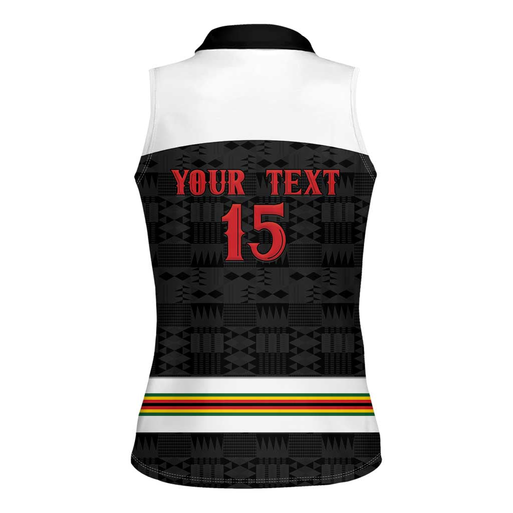 Custom Hockey Zimbabwe Women Sleeveless Polo Shirt Go Champions - Wonder Print Shop