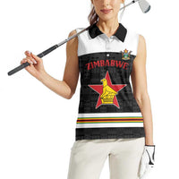 Custom Hockey Zimbabwe Women Sleeveless Polo Shirt Go Champions - Wonder Print Shop
